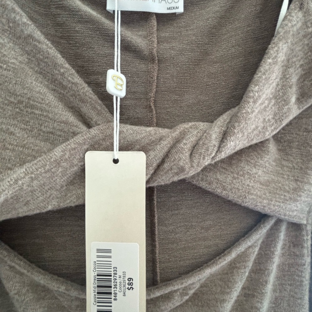 Beach bunny summerhaus Long Sleeve Cutout Dress in Taupe - Picture 3 of 3